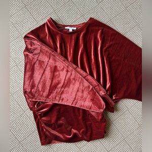 THML velvet puff sweater